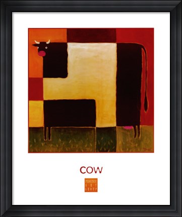 Framed Cow Print