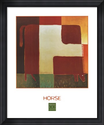 Framed Horse Print