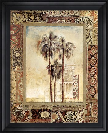 Framed Palmas I Print