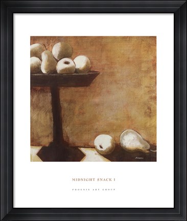 Framed Midnight Snack I Print