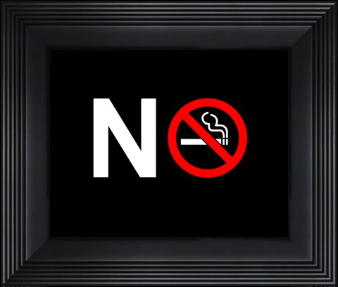 Framed No Smoking - NO SIGN (Small) Print