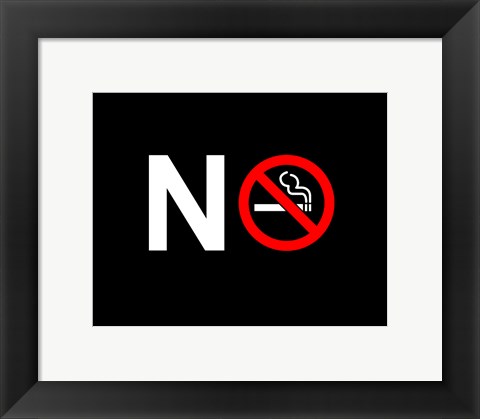 Framed No Smoking - NO SIGN (Small) Print