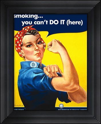 Framed Smoking - You Cant Do It Print