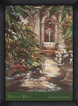 Framed Garden Path Print