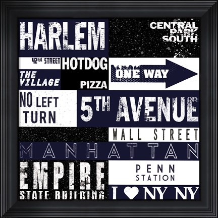 Framed New Your City Print
