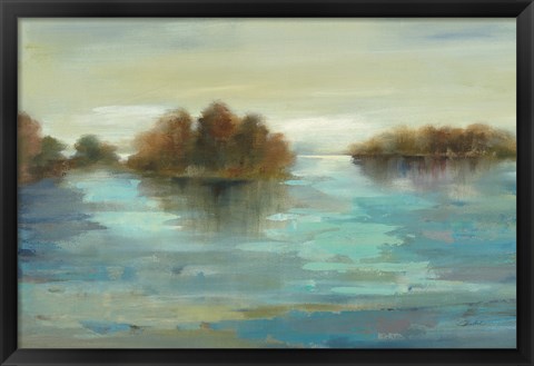 Framed Serenity on the River Print