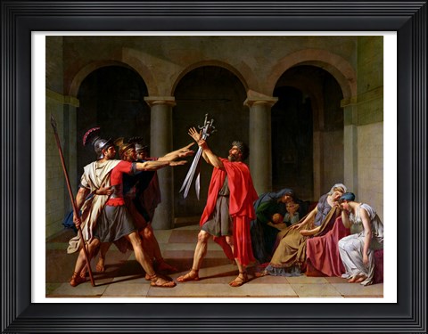 Framed Oath of Horatii Print