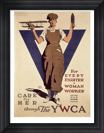 Framed For Every Fighter a Woman Worker YWCA Print