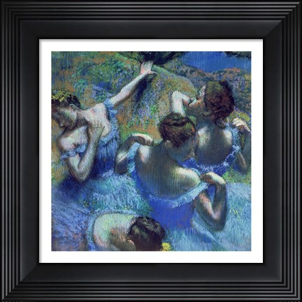 Framed Blue Dancers, c.1899 Print