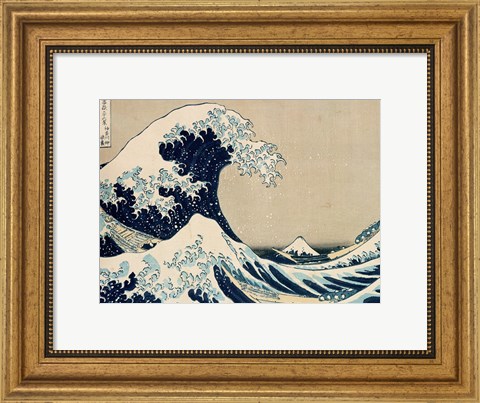 Framed Great Wave of Kanagawa Print