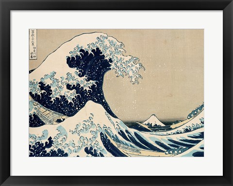 Framed Great Wave of Kanagawa Print