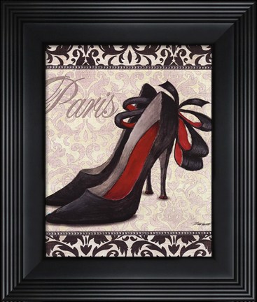 Framed Classy Shoes II - mini Print