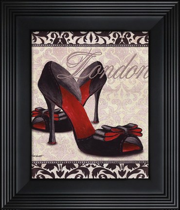 Framed Classy Shoes I - mini Print