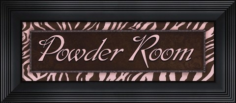 Framed Powder Room - mini Print