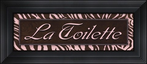 Framed La Toilette - mini Print