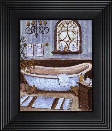Framed Tranquil Tub II - mini Print