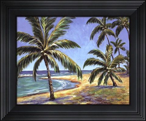 Framed Tropical Beach Print