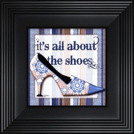 Framed Girly Shoe I - petite Print