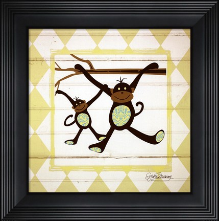 Framed Monkeys Print