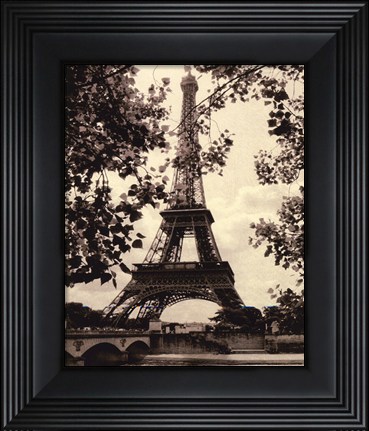 Framed Eiffel Tower II - mini Print
