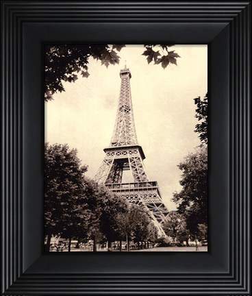 Framed Eiffel Tower I - mini Print