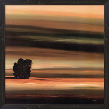 Framed Fields of Green I Print