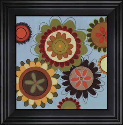Framed Zinnia Awesome II - mini Print
