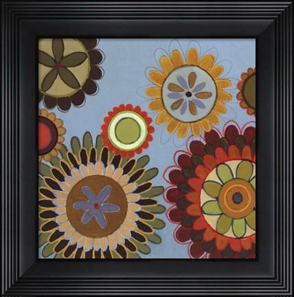 Framed Zinnia Awesome I - mini Print