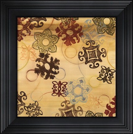 Framed Cheerful Greeting Square II - mini Print