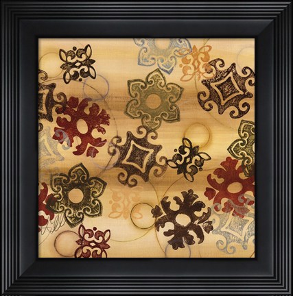 Framed Cheerful Greeting Square I - mini Print
