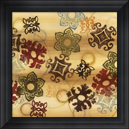 Framed Cheerful Greeting Square I Print