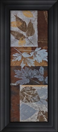 Framed Blue Fusion Panel II - mini Print