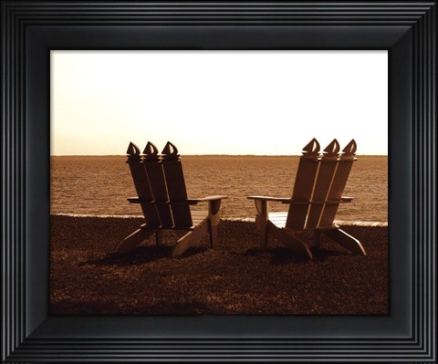 Framed Adirondack Chairs I - mini Print
