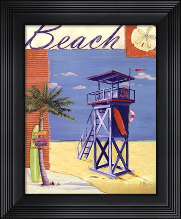 Framed Lifeguard Collage III Print