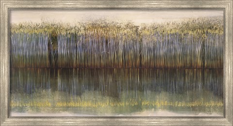 Framed Riverbank Reflections Print