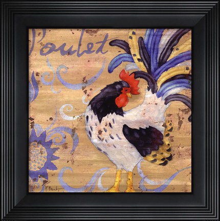 Framed Royale Rooster IV Print