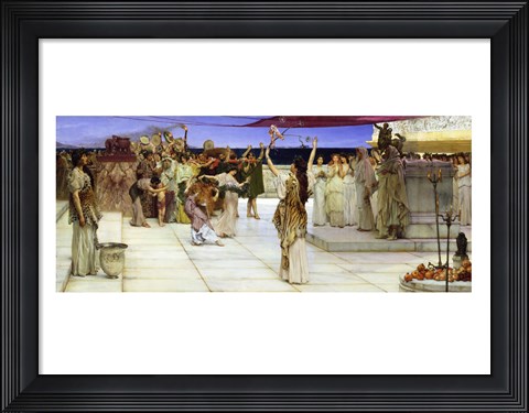 Framed Dedication to Bacchus, 1889 Print