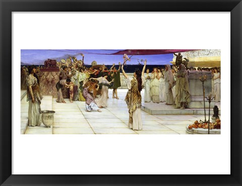 Framed Dedication to Bacchus, 1889 Print