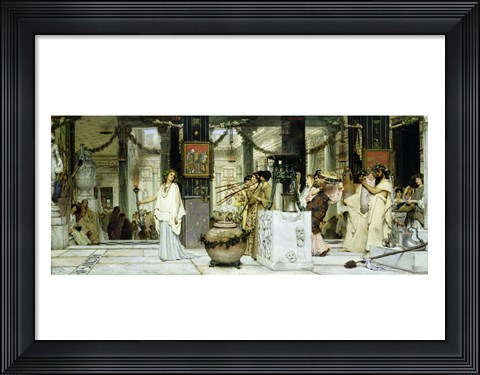 Framed Vintage Festival in Ancient Rome, 1871 Print