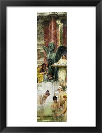 Framed In the Roman Baths, or Roman Women In The Bath, 1876 Print