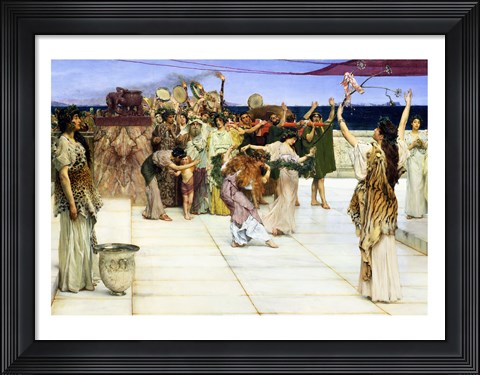 Framed Dedication to Bacchus, 1889 Print