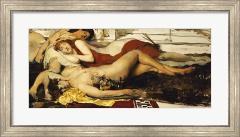 Framed Exhausted Maenides, c.1873-74 Print