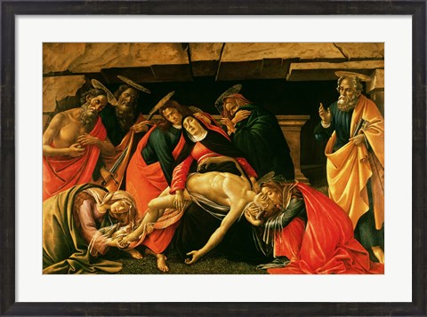 Framed Lamentation of Christ. c.1490 Print