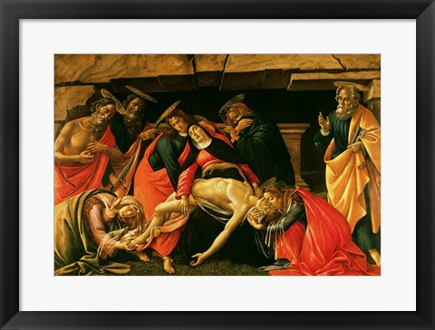 Framed Lamentation of Christ. c.1490 Print