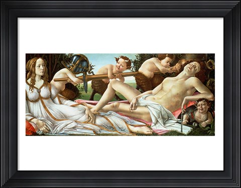 Framed Venus and Mars, c.1485 Print