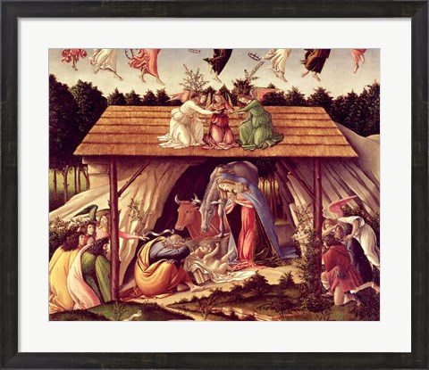 Framed Mystic Nativity, 1500 (detail 1) Print