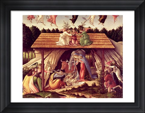 Framed Mystic Nativity, 1500 (detail 1) Print