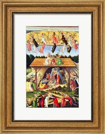 Framed Mystic Nativity, 1500 Print