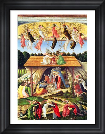 Framed Mystic Nativity, 1500 Print