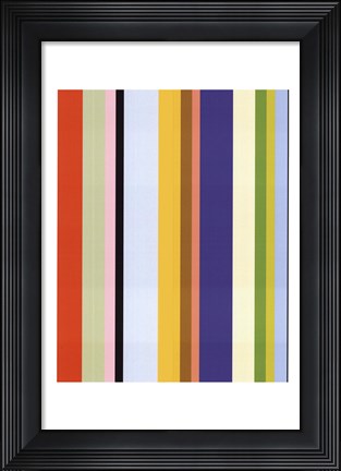 Framed Curry Stripe Print